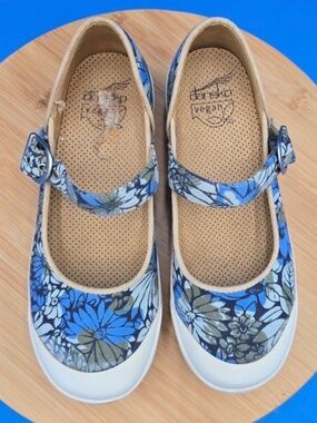 Dansko Vegan Valerie Floral Blue